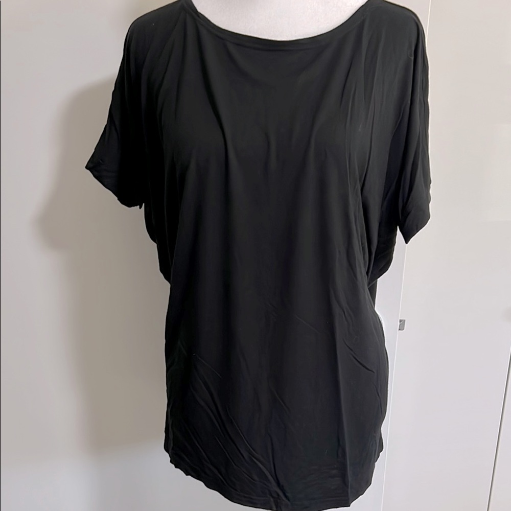 Piko 1988 Women’s Oversized Black Basic Top Workwear Casual